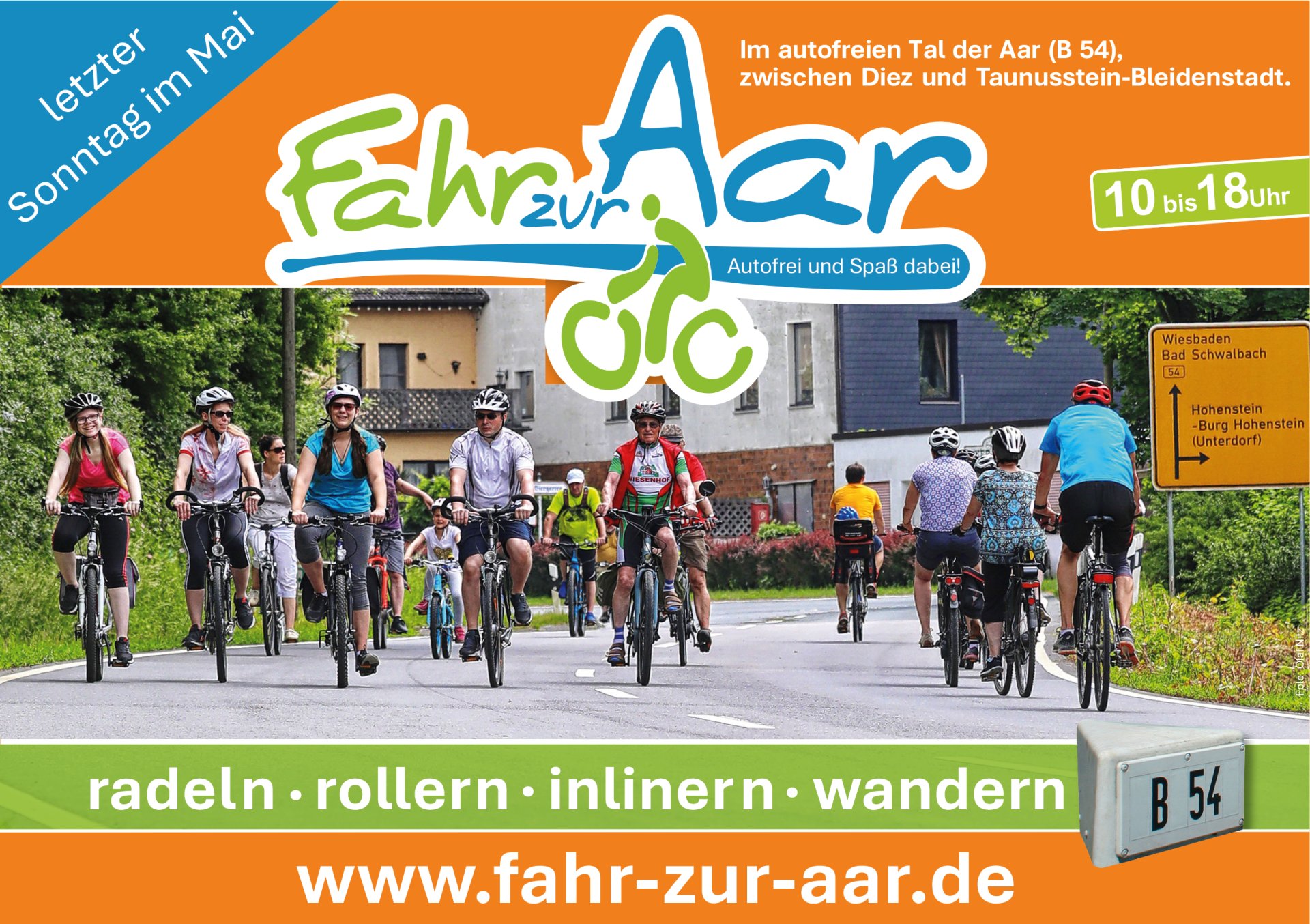 Zu sehen ist das Plakat für "Fahr zur Aar"