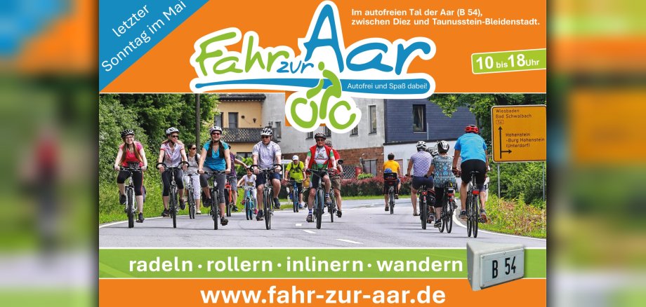 Zu sehen ist das Plakat für "Fahr zur Aar"