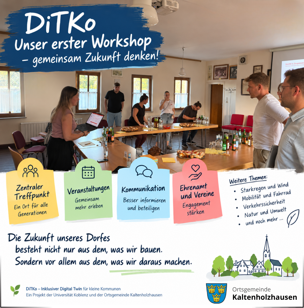 Zu sehen ist der Flyer zu DiTKo