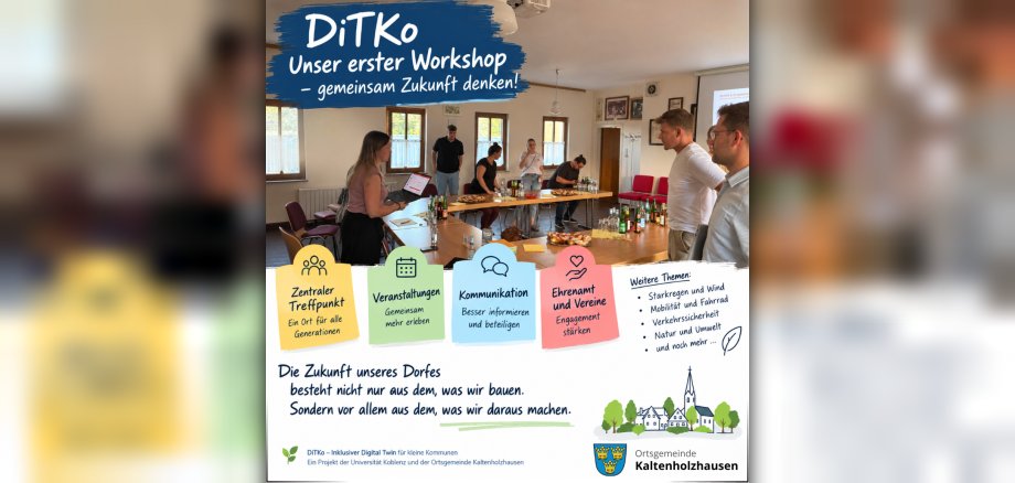 Zu sehen ist der Flyer zu DiTKo Zu sehen ist der Flyer zu DiTKo