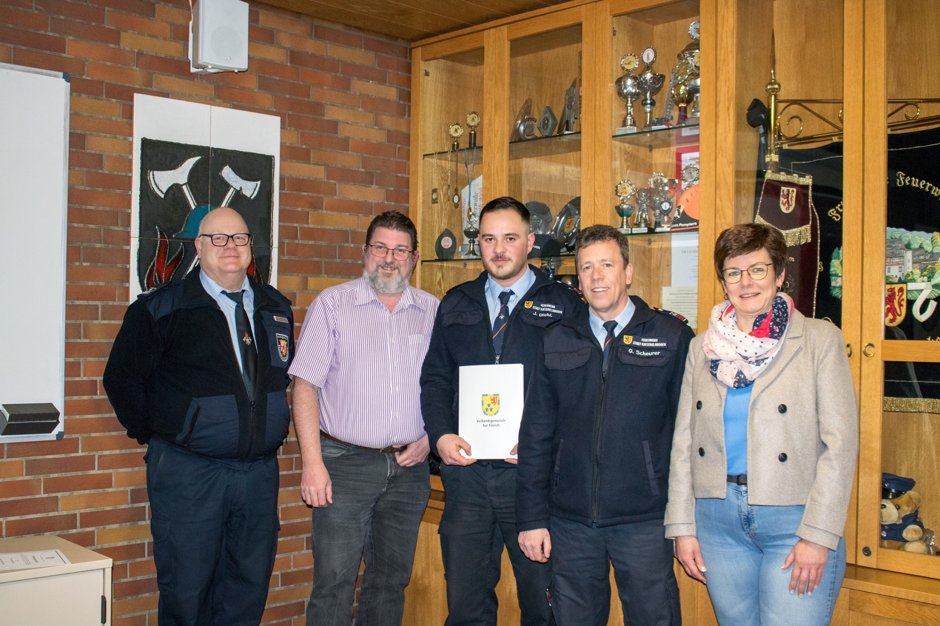 Zu sehen ist die Wahlversammlung FFW Katzenelnbogen