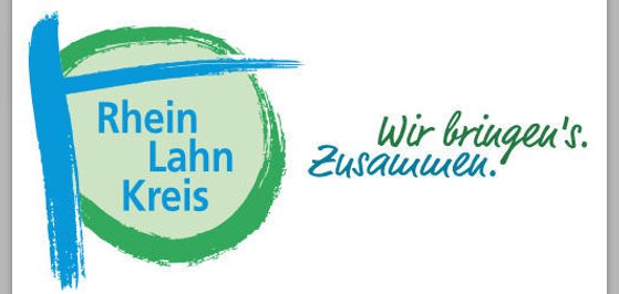 Zu sehen ist das Logo vom Rhein-Lahn-Kreis mit dem Titel 'Wir bringen es zusammen' Zu sehen ist das Logo vom Rhein-Lahn-Kreis mit dem Titel 'Wir bringen es zusammen'