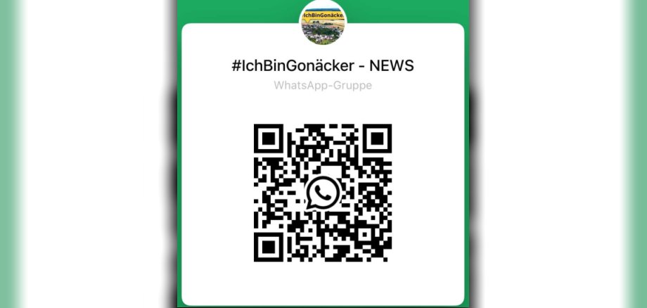 Zu sehen ist der QR-Code vom WhatsApp Kanal von Gutenacker