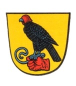 Zu sehen ist das Wappen der Ortsgemeinde Eisighofen