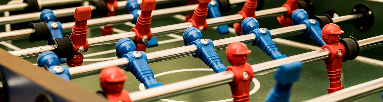 zu sehen ist ein Ausschnitt von einem Tischkicker