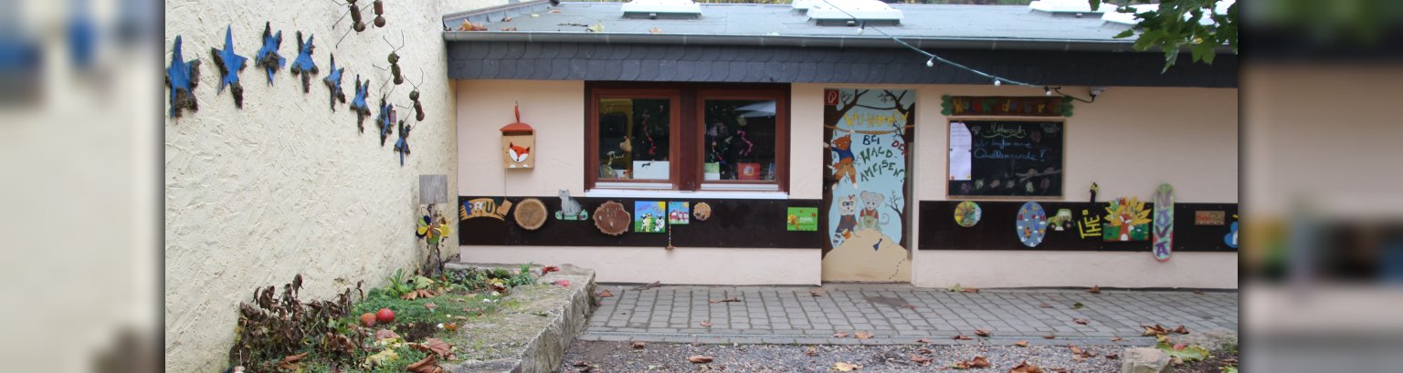 Zu sehen ist der Waldkindergarten Zollhaus