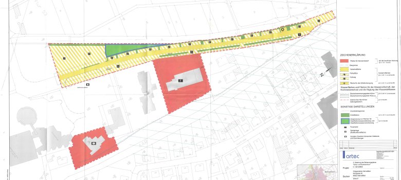 Hier sieht man die 3. Änderung des Bebauungsplanes Schul- und Sportzentrum in Hahnstätten.