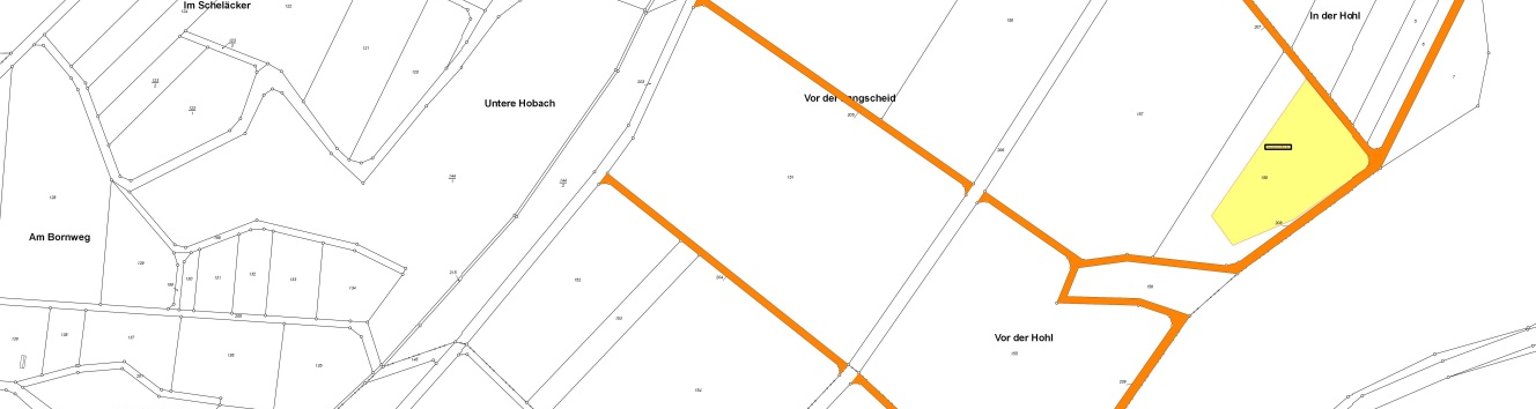 Hier sieht man einen Ausschnitt eines Lageplanes.