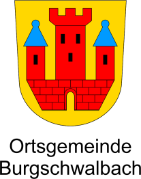 Zu sehen ist das Wappen der OG Burgschwalbach.